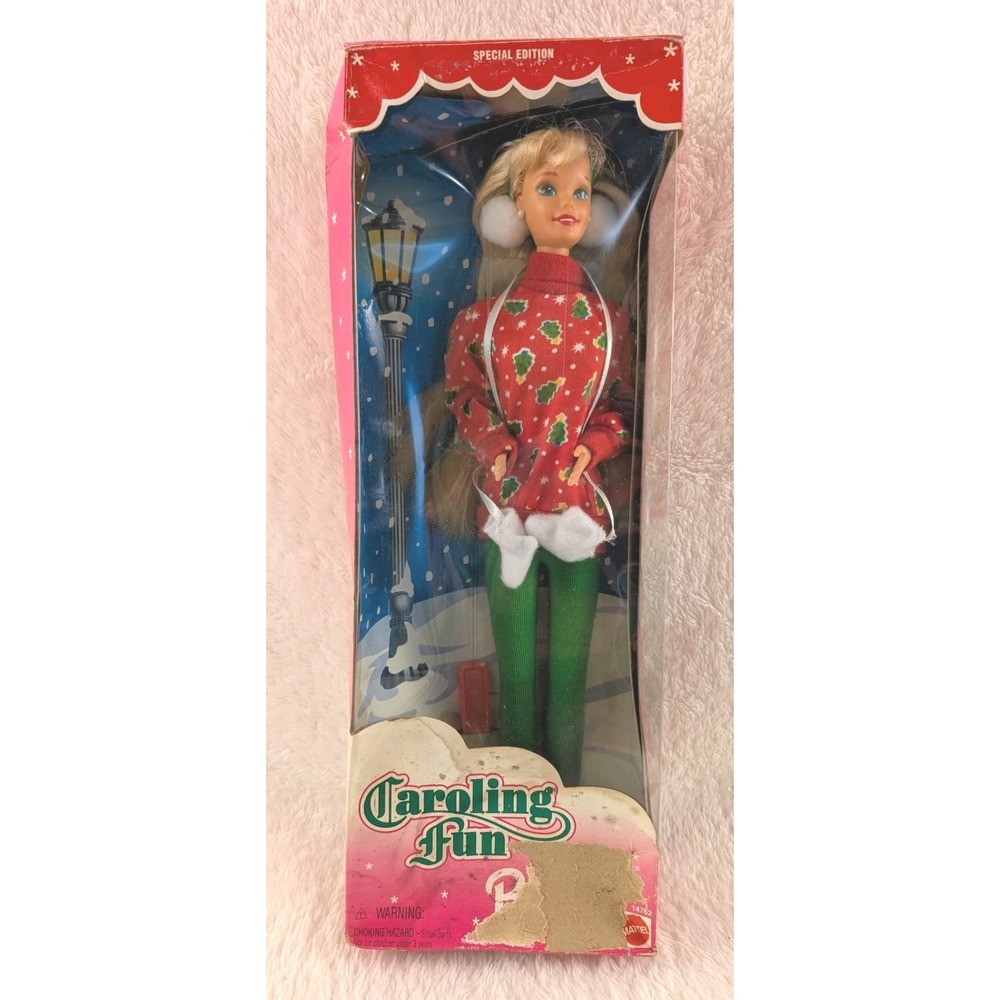 Barbie Caroling Fun Doll Special Ed‎ Christmas 1995 Mattel 13966 NIB